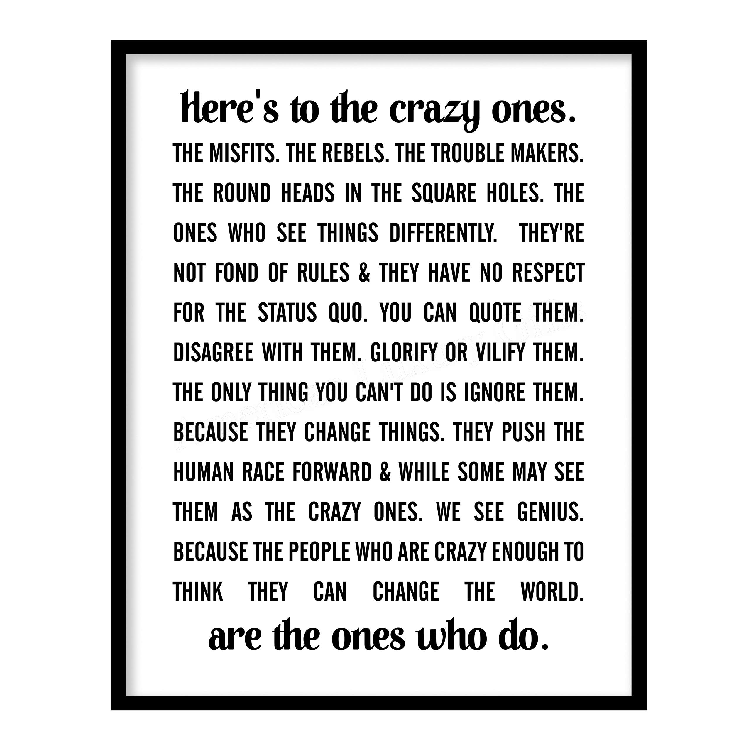 Steve Jobs Quotes Here s To The Crazy Ones The Misfits 11 X 14 Mo steve-jobs-quotes-here-s-to-the-crazy-ones-the-misfits-11-x-14-mo