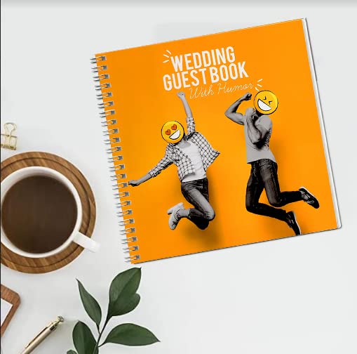 Wedding Guest Book -With Humor Funny Wedding Guest Book -8 x 8" Creative Wedding &amp; Marriage Themed Guestbook -Keepsake Gift for the Bride &amp; Groom. Perfect for Wedding-Anniversary-Special Occasions!