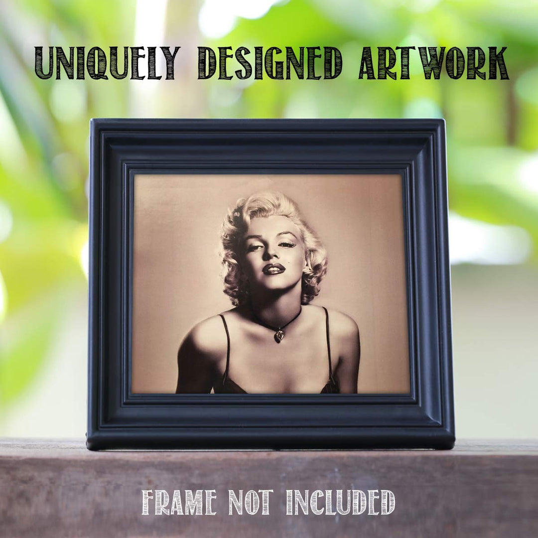 Classic Marilyn Monroe"Sexy &amp; Sultry" Wall Art Print- 10 x 8" Wall Print Art- Marilyn&