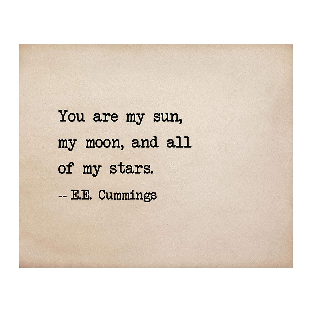 Famous Poetic Quotes-Wall Art Set-(4) -8 x 10&
