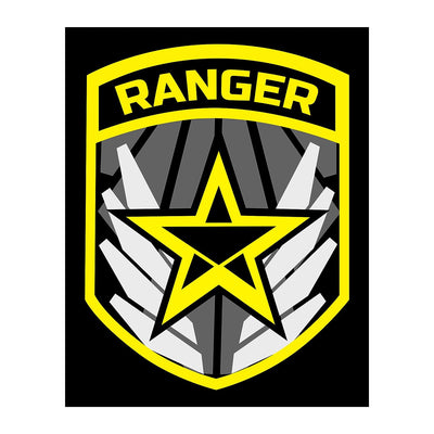 United States Army Ranger Logo Print -8 x 10" US Military Wall Art Print-Ready to Frame. Patriotic Home-Office-Military School-Cave Decor. Great Gift for All Who Served! Display Your Pride-Go Army!