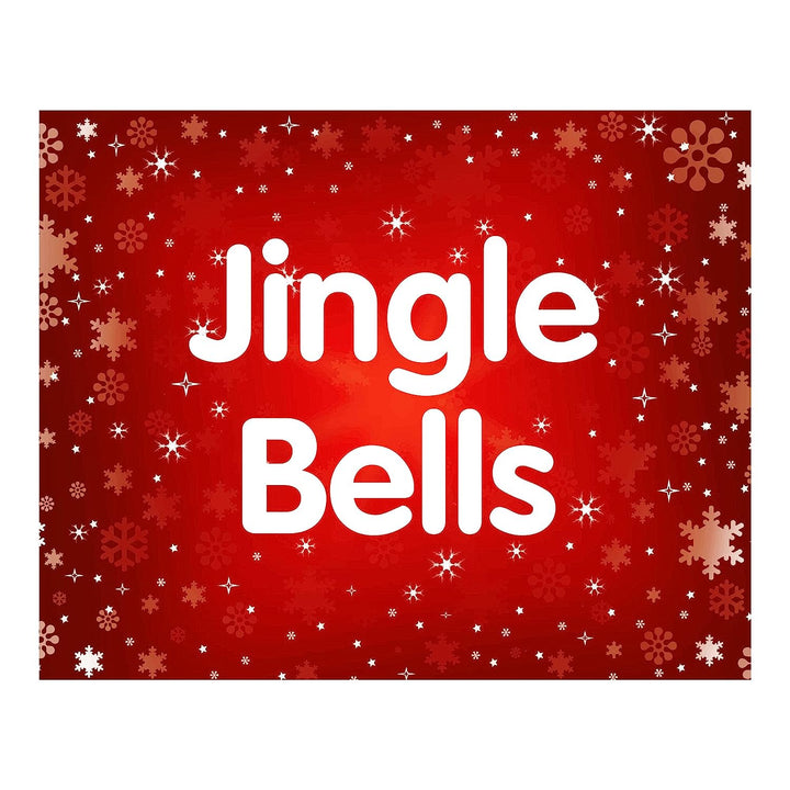 Jingle Bells Christmas Song Wall Art Decor -14 x 11" Holiday Music Wall Print -Ready to Frame. Typographic Home-Welcome-Kitchen-Farmhouse-Winter Decor. Merry Decoration-Display Your Holiday Joy!