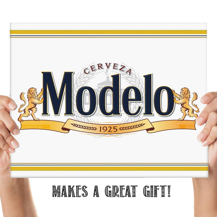 Modelo Beer- Logo Poster Print- 10 x 8" Wall Decor Print-Ready To Frame."Cerveza-1925"-Beer Sign Replica Print. Perfect Decor for Man Cave-Bar-Game Room-Garage-Dorm. Great Gift!