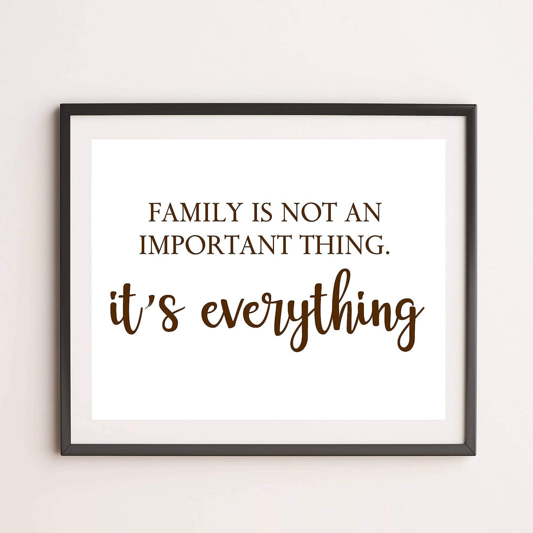Family Is Not an Important Thing, It&