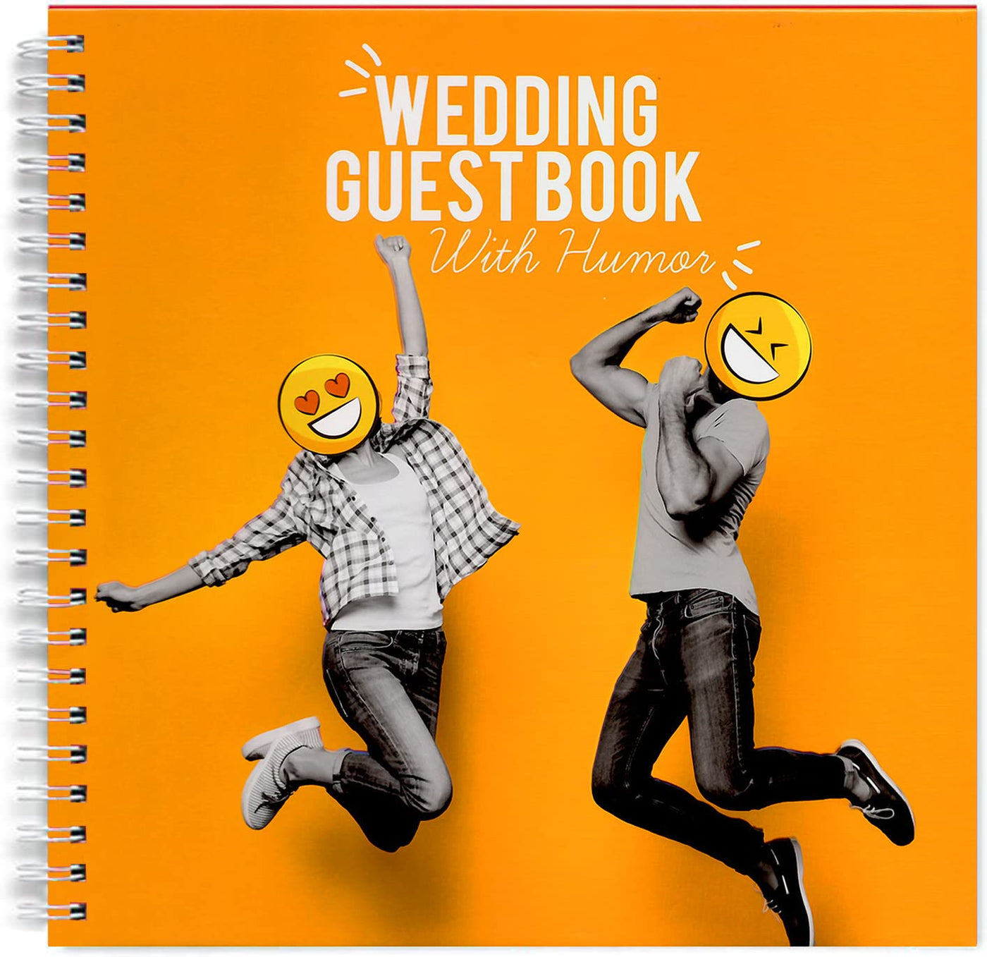 Wedding Guest Book -With Humor Funny Wedding Guest Book -8 x 8" Creative Wedding & Marriage Themed Guestbook -Keepsake Gift for the Bride & Groom. Perfect for Wedding-Anniversary-Special Occasions!