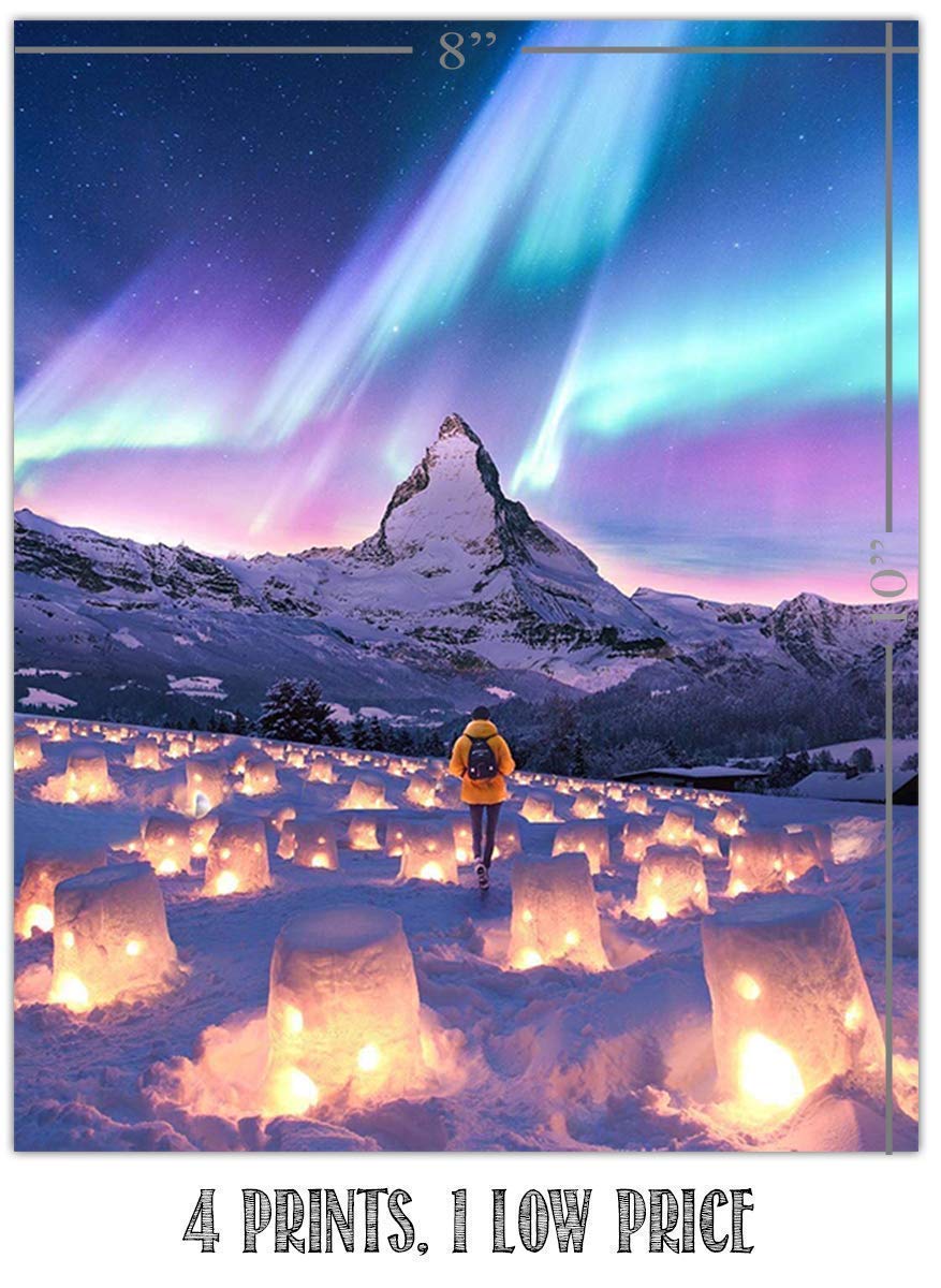 Northern Lights (Aurora Borealis) 8x10 - AmLuxGifts