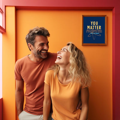 You Matter - Funny Science Classroom Wall Art, Motivational Wall Art Print for High School, College Dorm, Bedroom, or Home Decor