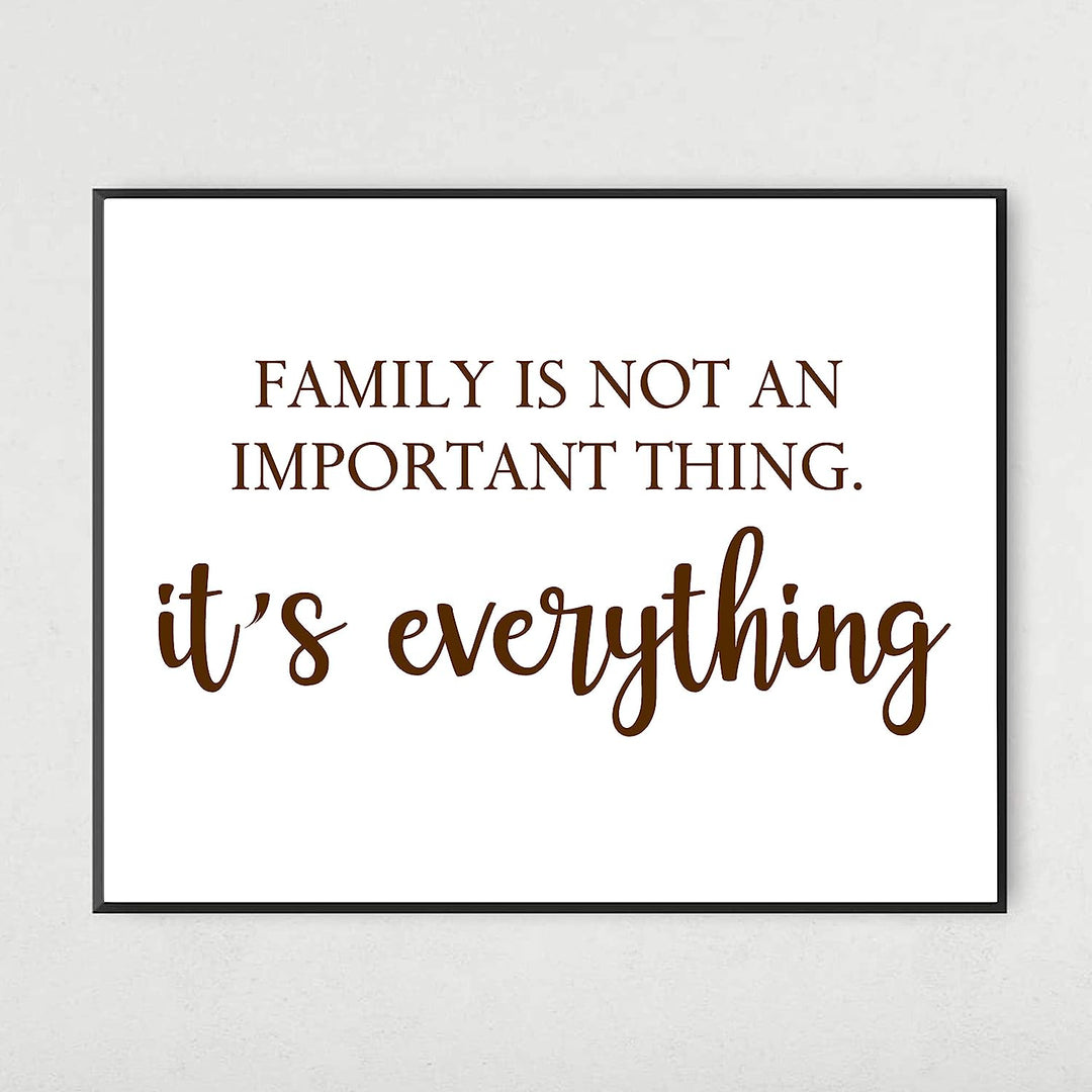 Family Is Not an Important Thing, It&