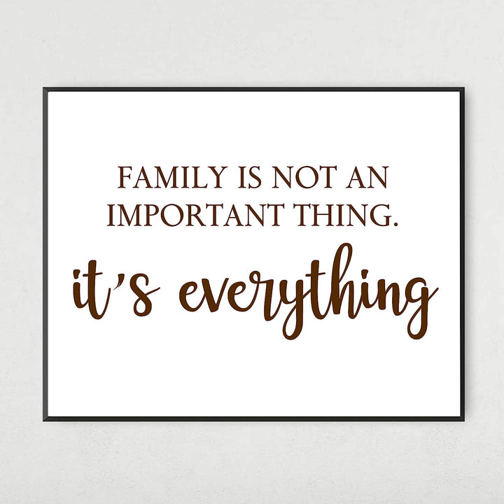 Family Is Not an Important Thing, It&