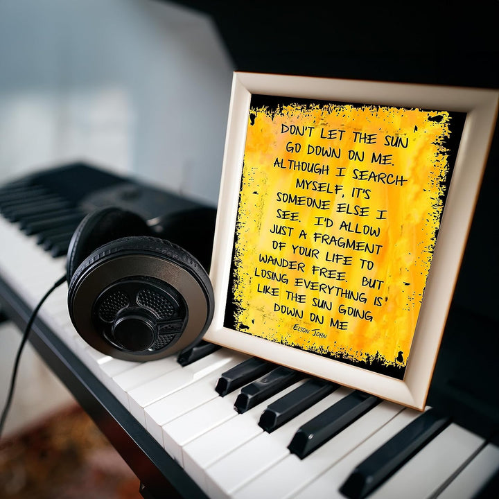 Elton John- Song Lyrics Wall Art-"Don&