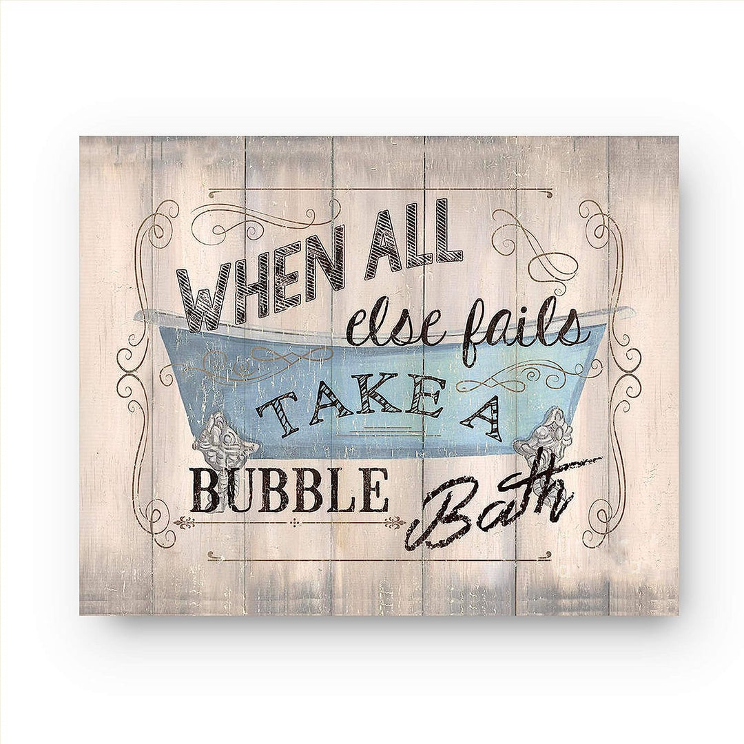 Bathroom"Humor" Funny Bathroom Decor Set (3) 8 x10"s Wall Decor. Rustic, Distressed Wall Prints-Ready To Frame."Tinkles, Prayers &amp; Bubbles"-Wood Sign Replicas. Fun Reminders For Kids-Guest Bath.
