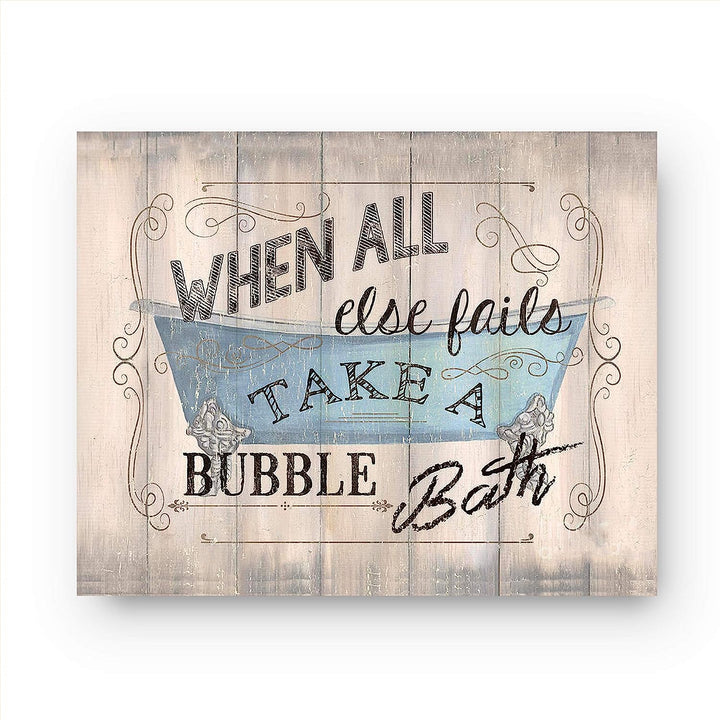 Bathroom"Humor" Funny Bathroom Decor Set (3) 8 x10"s Wall Decor. Rustic, Distressed Wall Prints-Ready To Frame."Tinkles, Prayers &amp; Bubbles"-Wood Sign Replicas. Fun Reminders For Kids-Guest Bath.