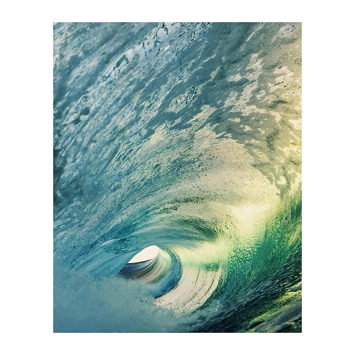 Inside the Pipeline - Funnel Wave - 8 x 10 Wall Art Print Ready to Frame. Modern Home D?cor, Office D?cor &amp; Wall Prints for Beach and Ocean Theme Wall Decor. Makes a Perfect Gift for Beach Lovers!