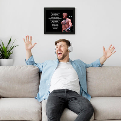 Obsession Defined – MMA Wall Art Print with Conor McGregor Inspirational Quote Poster, Motivational Decor for Gym, School and Living Room