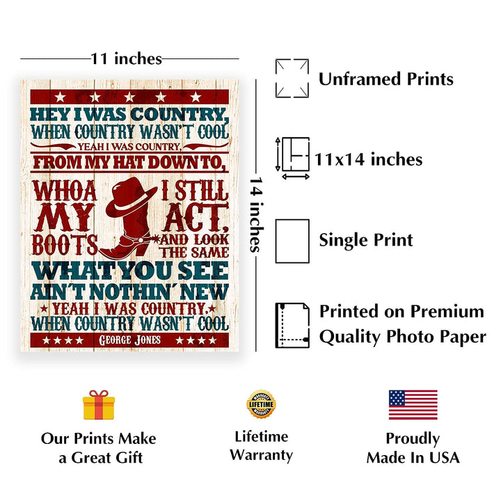 George Jones-"I Was Country When Country Wasn&