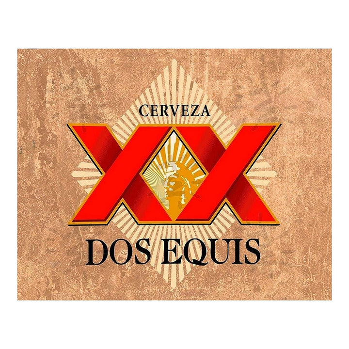 Dos Equis XX Beer- Logo Poster Print- 10 x 8" Wall Decor Print-Ready To Frame. Mexican Cerveza Sign Replica Print. Perfect Decor for Man Cave-Bar-Game Room-Garage-Dorm. Great Gift Idea!