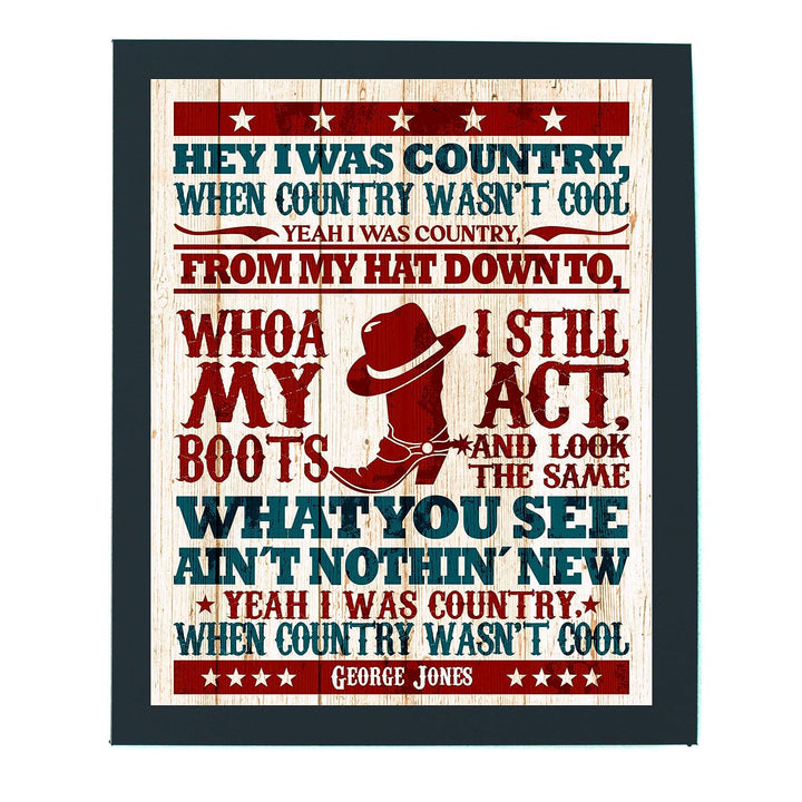George Jones-"I Was Country When Country Wasn&