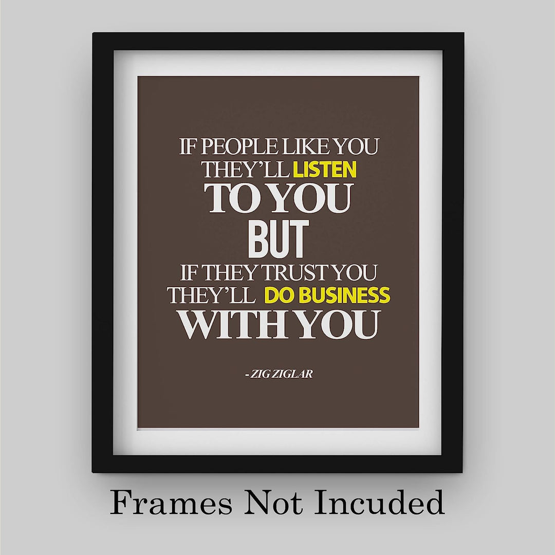 Zig Ziglar Quote-"If People Trust You-They&