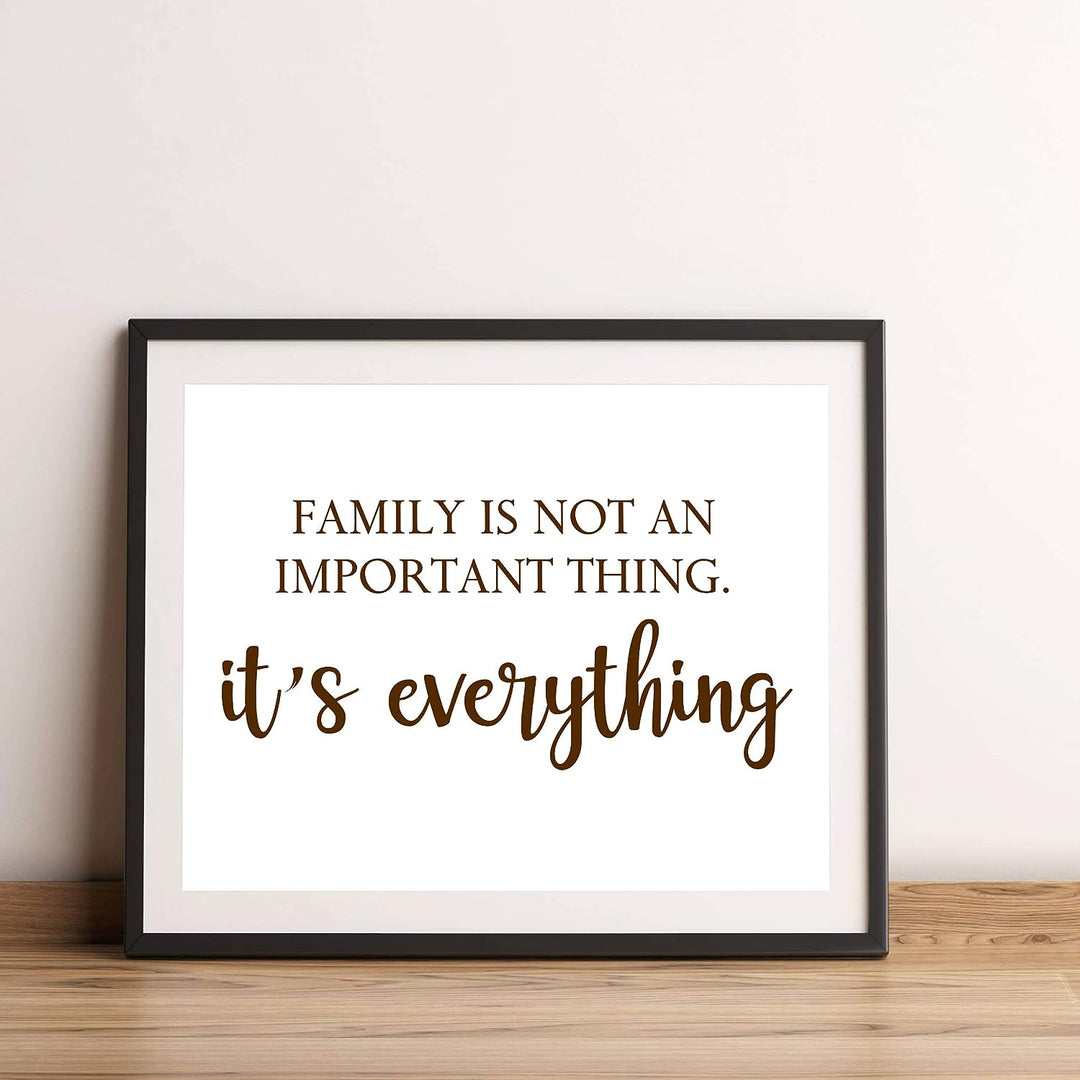 Family Is Not an Important Thing, It&