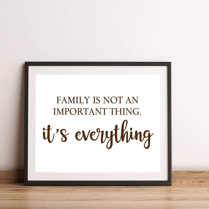 Family Is Not an Important Thing, It&