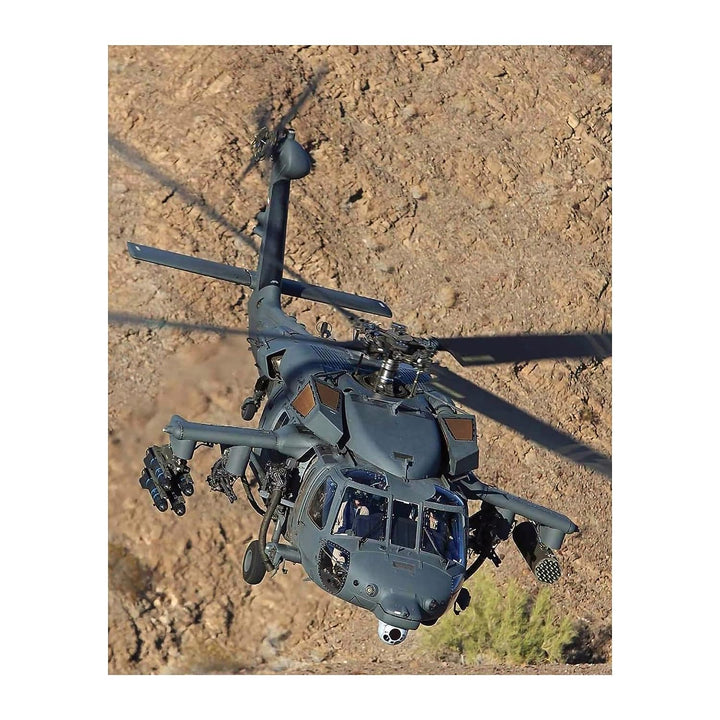 HH-60 Pave Hawk Military Helicopter - 8 x 10" US Air Force Wall Decor Print -Ready To Frame. Perfect Decor for Home-Office-Military-Man Cave-Garage. Great Gift for Active Duty &amp; Veterans