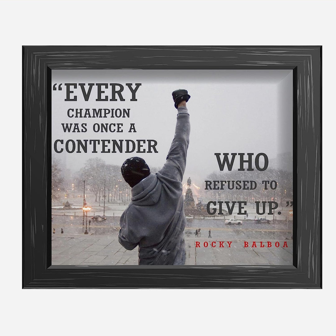 Every Champion - Motivational Wall Art, Rocky Balboa Quotes Picture Print, Inspirational Wall Art Decoration Perfect for Home Decor, Office &amp; Gym Decor