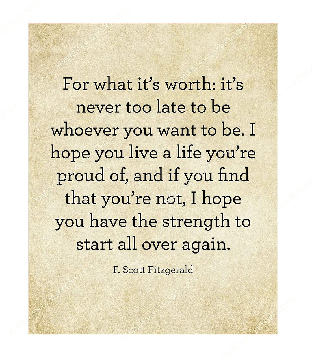 F. Scott Fitzgerald Quotes-"For What It&
