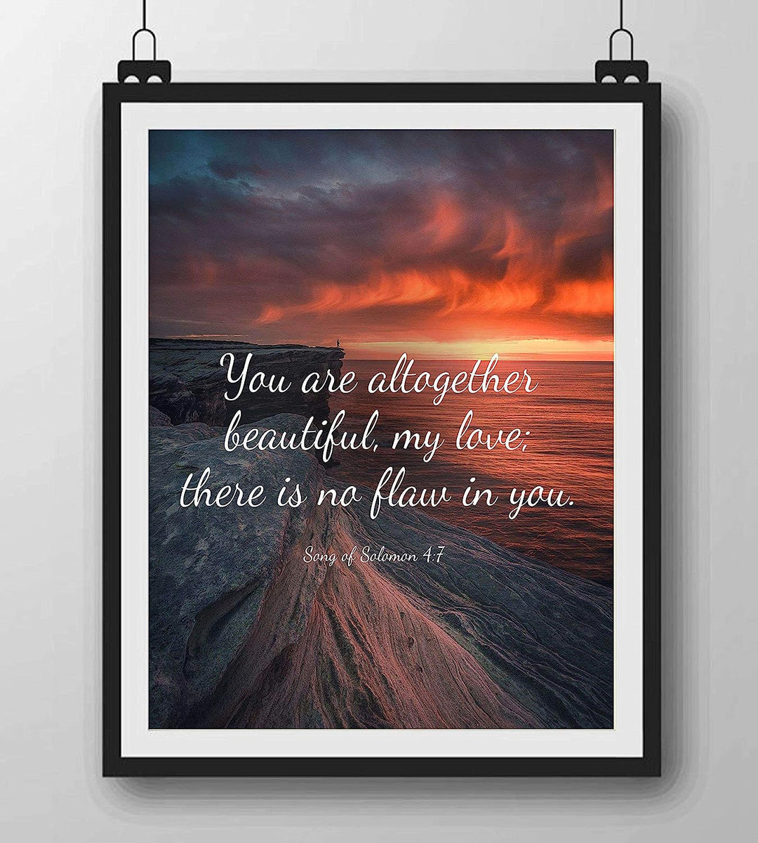 Faith-Inspired Bible Verse Gifts for Women - Sunset Print