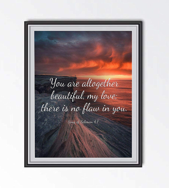 Faith-Inspired Bible Verse Gifts for Women - Sunset Print