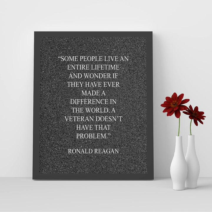 Ronald Reagan Quotes-"Ten Commandments Run Through US Congress"-Political Wall Art -10x8" Presidential Portrait Print-Ready to Frame. Modern Home-Office-School-Library Decor. Great Patriotic Gift!