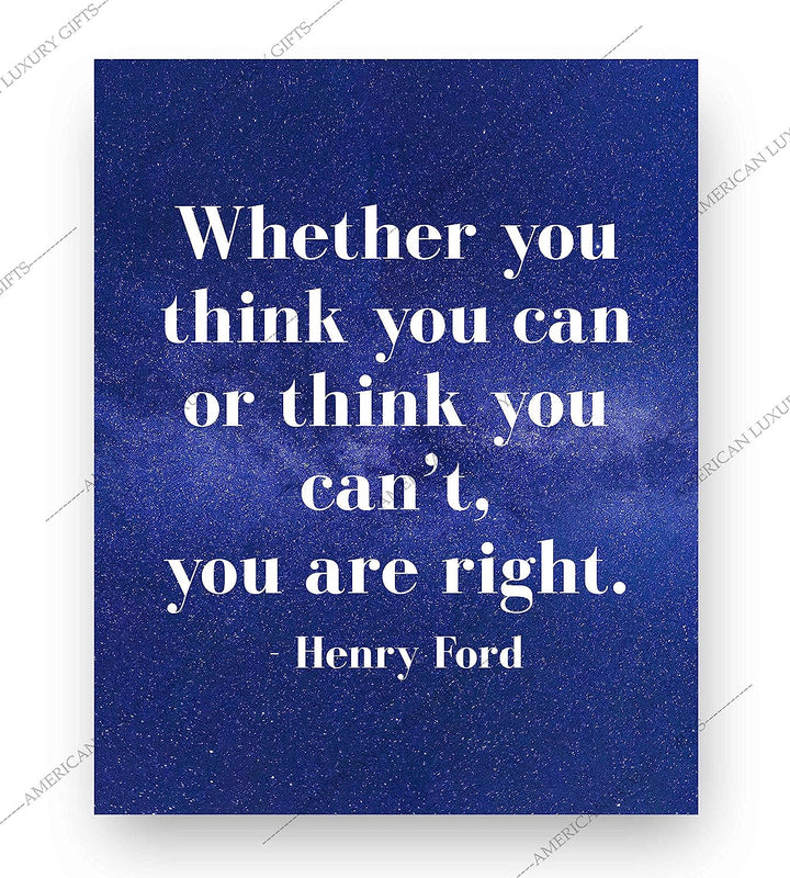 Whether You Think You Can or Can&