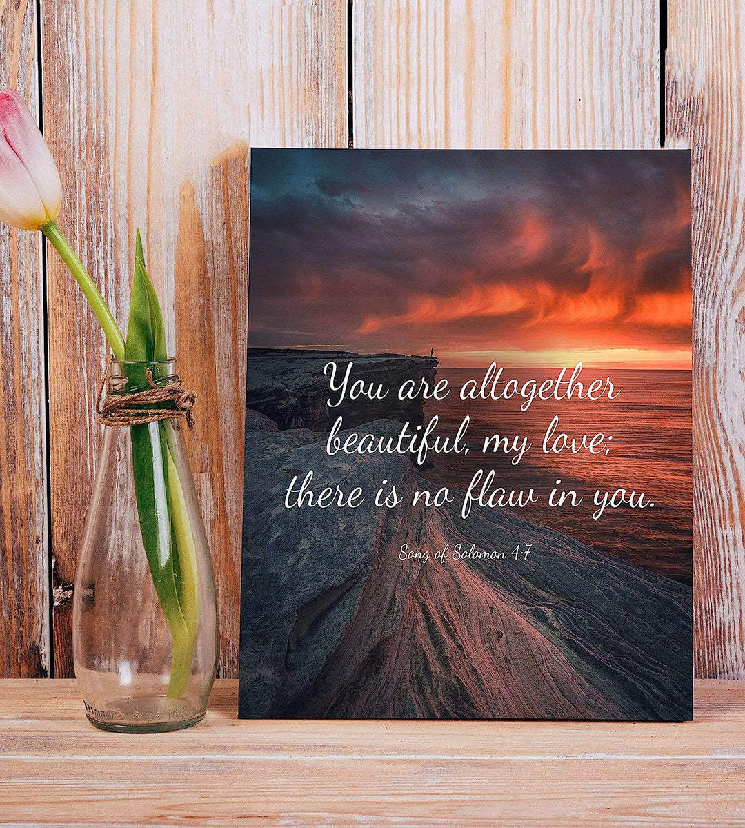 Faith-Inspired Bible Verse Gifts for Women - Sunset Print