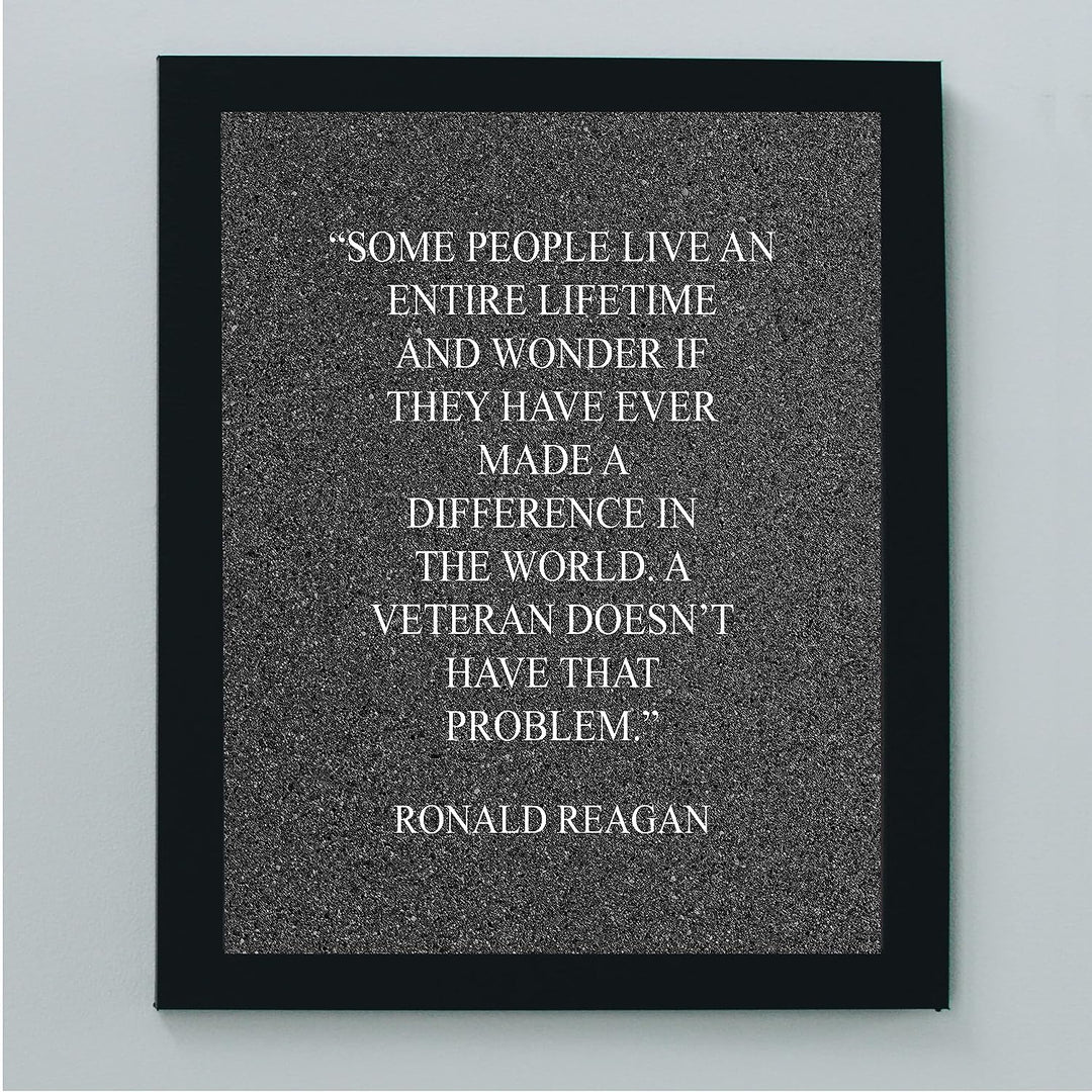 Ronald Reagan Quotes-"Ten Commandments Run Through US Congress"-Political Wall Art -10x8" Presidential Portrait Print-Ready to Frame. Modern Home-Office-School-Library Decor. Great Patriotic Gift!
