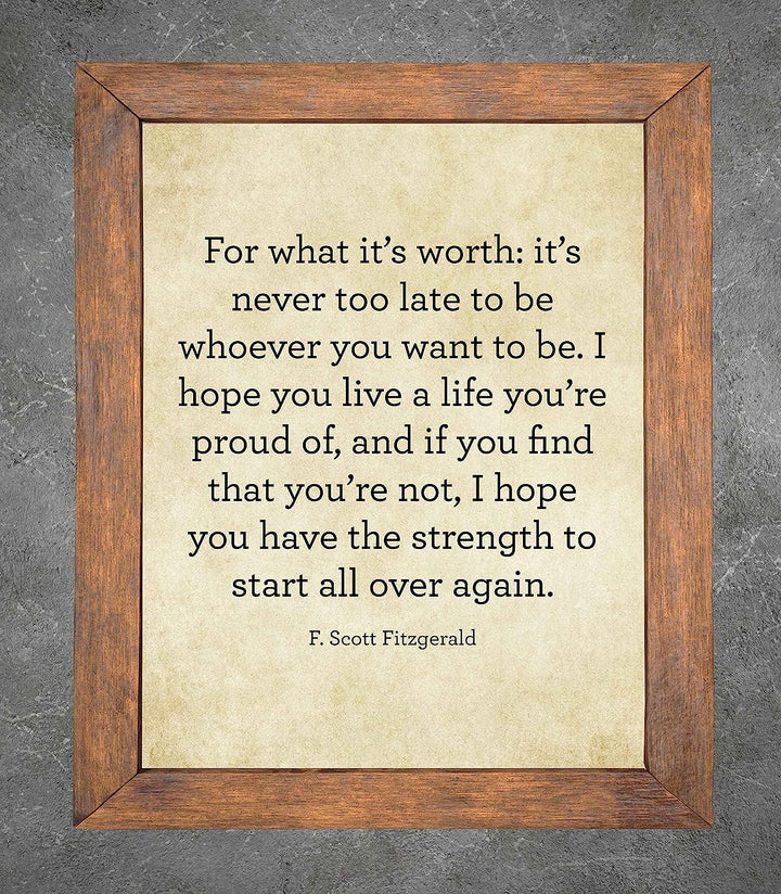 F. Scott Fitzgerald Quotes-"For What It&