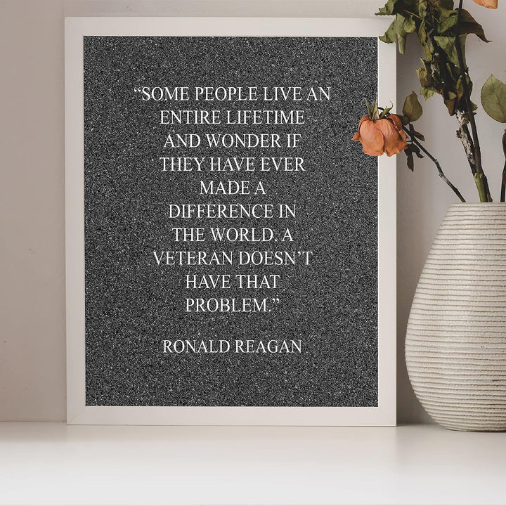 Ronald Reagan Quotes-"Ten Commandments Run Through US Congress"-Political Wall Art -10x8" Presidential Portrait Print-Ready to Frame. Modern Home-Office-School-Library Decor. Great Patriotic Gift!