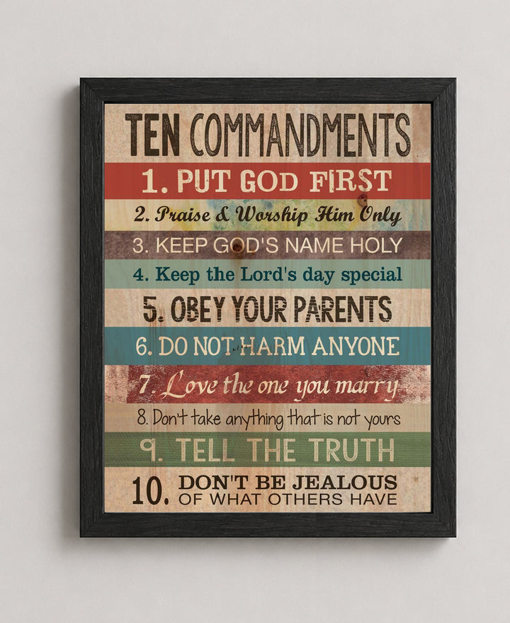 Christian Bible Poster for Kids Verse Wall Art