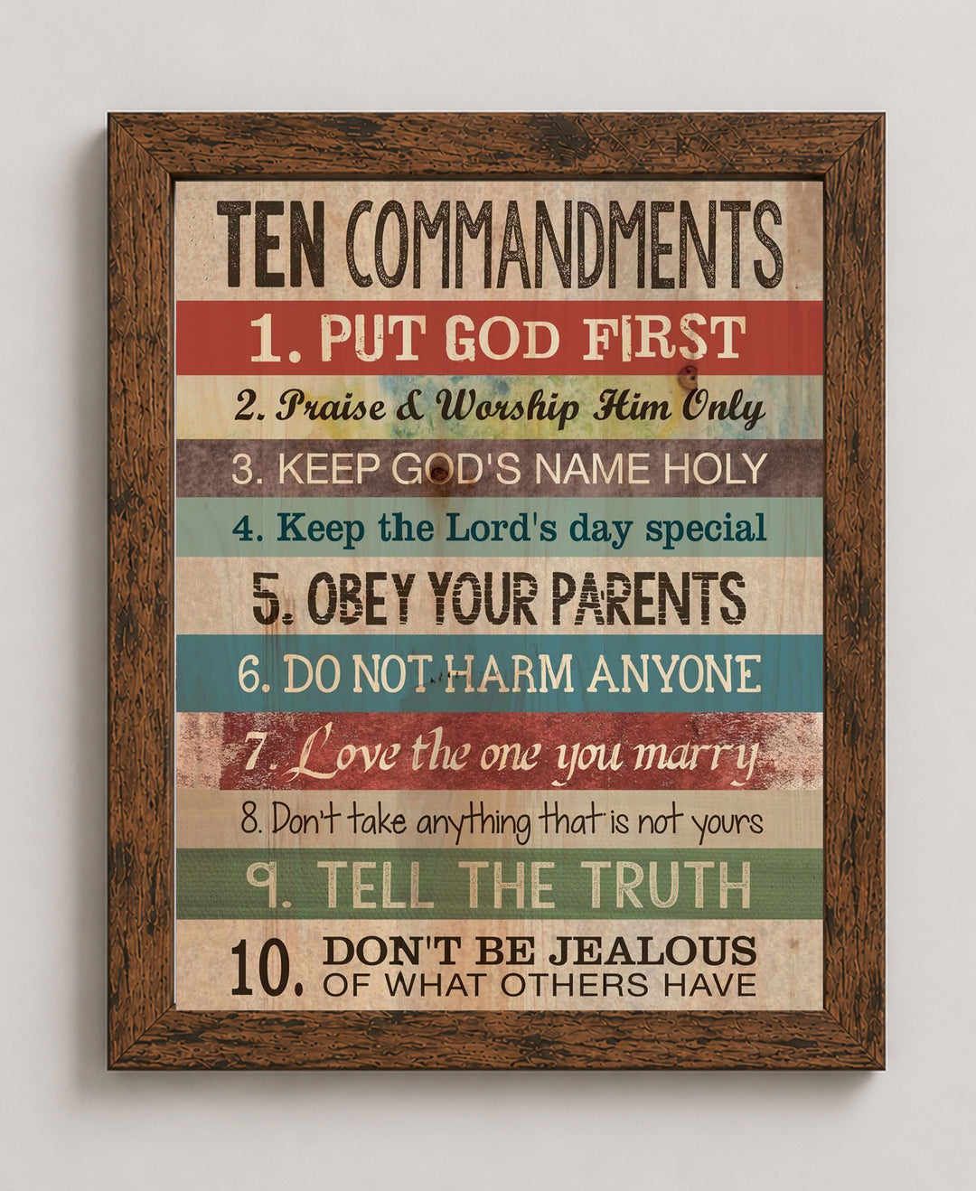 Christian Bible Poster for Kids Verse Wall Art