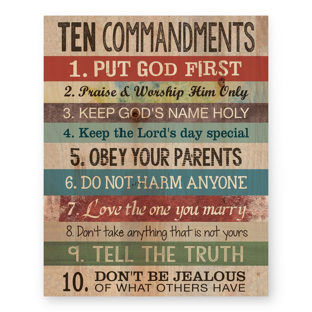 Christian Bible Poster for Kids Verse Wall Art