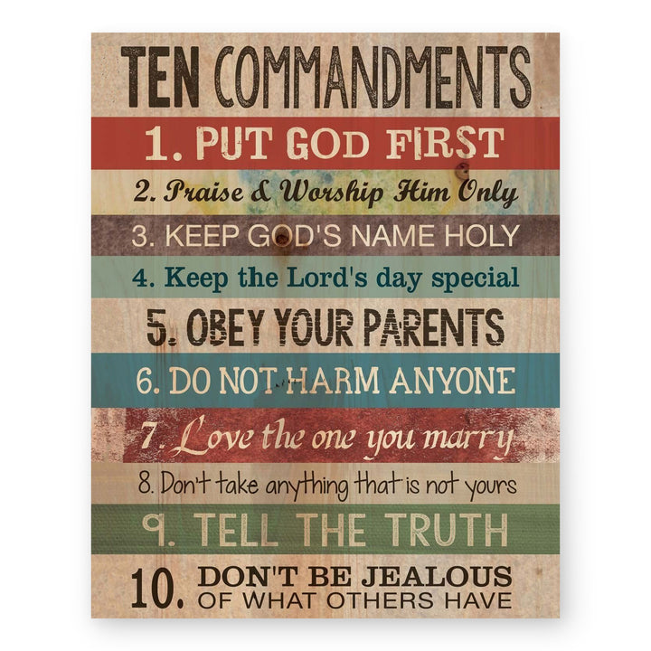 Christian Bible Poster for Kids Verse Wall Art