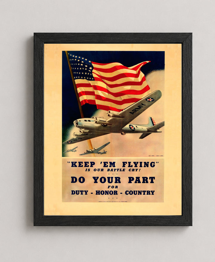 Keep Em Flying Air Force Inspirational Wall Art