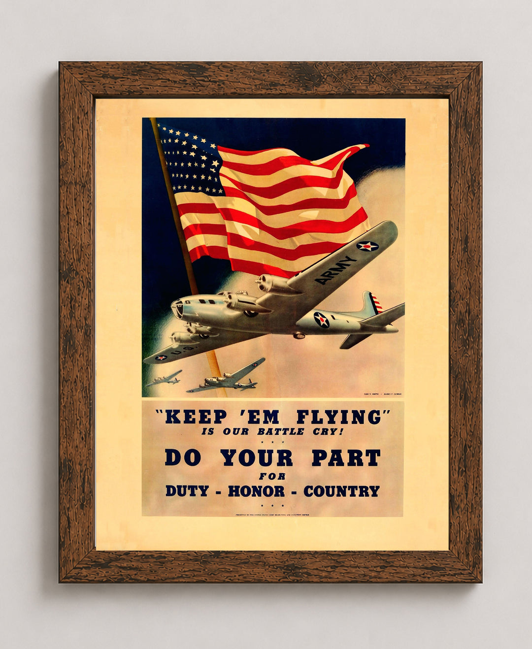Keep Em Flying Air Force Inspirational Wall Art