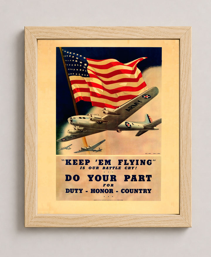 Keep Em Flying Air Force Inspirational Wall Art