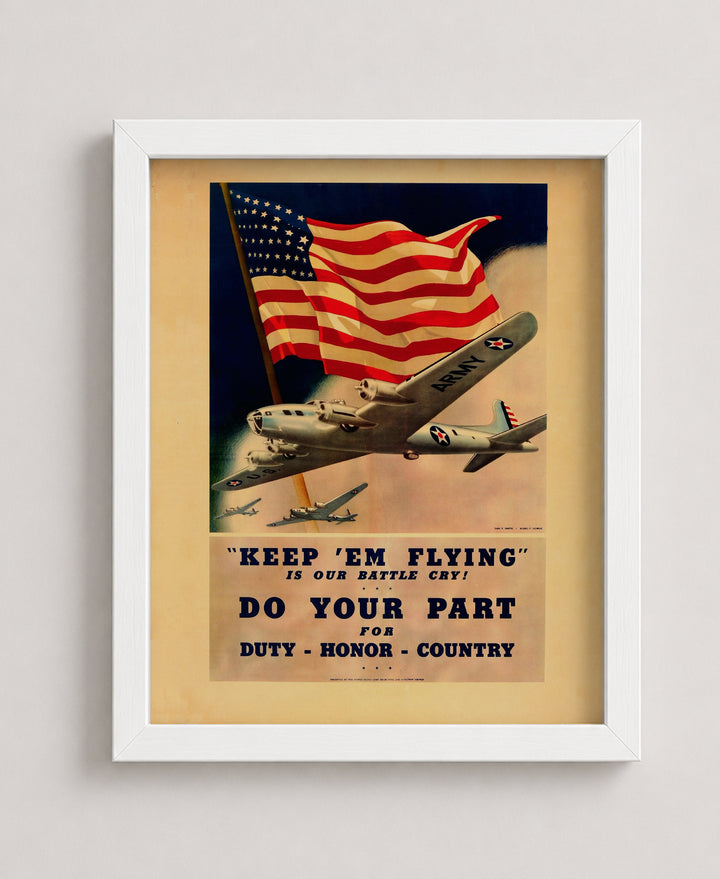 Keep Em Flying Air Force Inspirational Wall Art