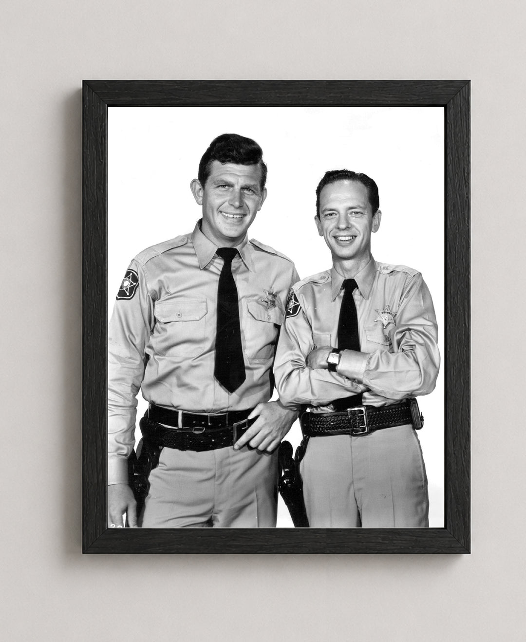 Sheriff Andy &amp; Deputy Barney Vintage TV Show Inspirational Wall Art