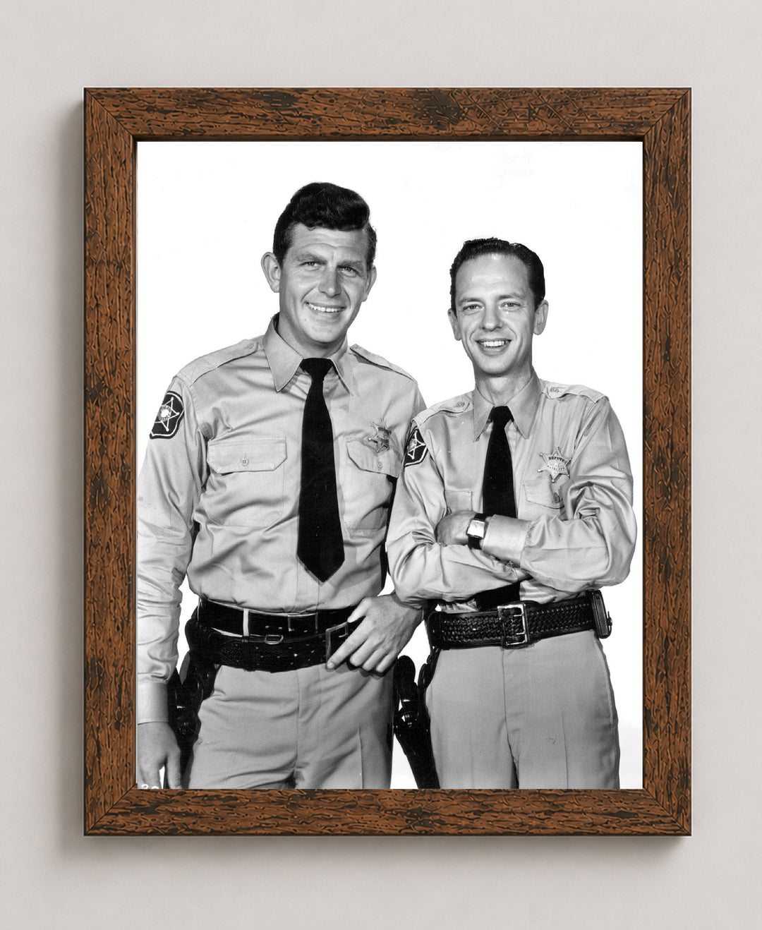 Sheriff Andy &amp; Deputy Barney Vintage TV Show Inspirational Wall Art