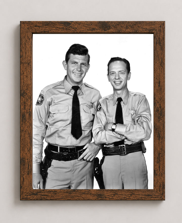 Sheriff Andy &amp; Deputy Barney Vintage TV Show Inspirational Wall Art