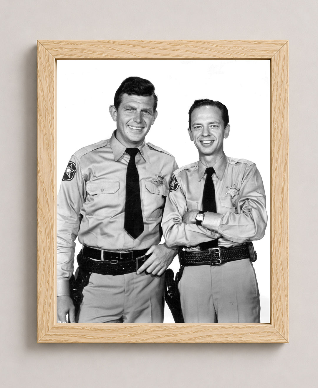 Sheriff Andy &amp; Deputy Barney Vintage TV Show Inspirational Wall Art