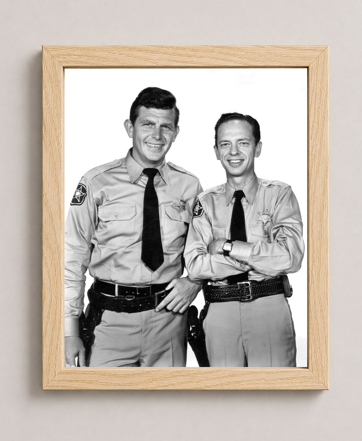 Sheriff Andy &amp; Deputy Barney Vintage TV Show Inspirational Wall Art
