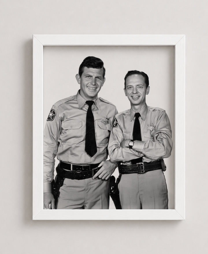 Sheriff Andy &amp; Deputy Barney Vintage TV Show Inspirational Wall Art