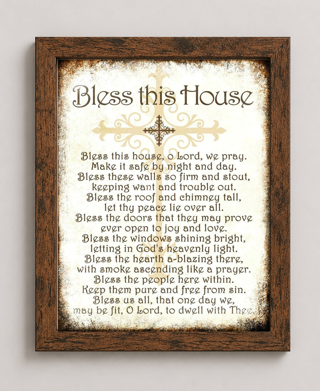 Bless This House Spiritual Inspirational Wall Art